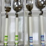 قاشق چنگال استیل دسته سیلیکونی