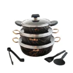 سرویس تابه گرانیتی 11 پارچه ماموت مدل سنگی