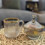 قندون لبه طلایی طرح ساده