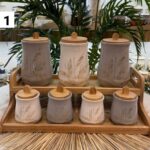 پاسماوری 7 پارچه مدل چوب و چینی