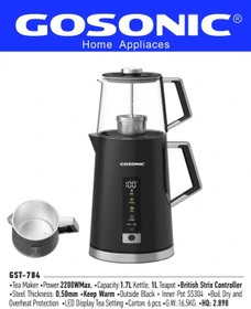 چای ساز گوسونیک مدل GST784 ظرفیت ۲ لیتر با کتری استیل ضد زنگ