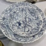 سرویس آرکوپال ۲۵ پارچه گلور سرمه ای برند دینو
