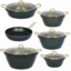 سرویس قابلمه 11 پارچه گرانیتی فورج مدل Viola ( دسته و درب طلایی )
