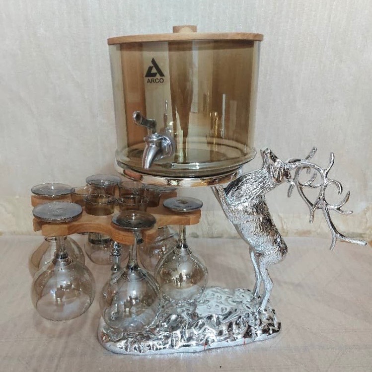 کلمن شوکا نقره ای و طلایی شامپاینی