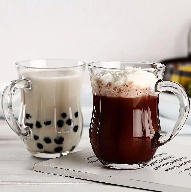 لیوان دسته دار دوغ پاشاباغچه دو عددی کد 55383