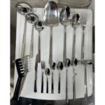 سرویس قاشق و چنگال 24 نفره 144 پارچه یونیک استیل 18/10