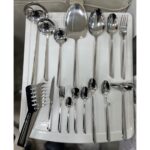 سرویس قاشق و چنگال 24 نفره 144 پارچه یونیک استیل 18/10