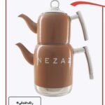 کتری قوری لوله دار فندقی نزاز کد 5016 گنجایش ۲ لیتر