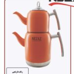 کتری قوری لوله دار زرشکی نزاز کد 5016 گنجایش ۲ لیتر