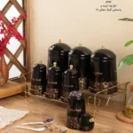 سرویس ۸ پارچه ادویه و پاسماوری ریور مدل کنیک رنگ مشکی