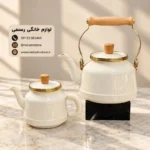 کتری و قوری لعابی ۲.۵ لیتری براق