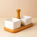 اردو خوری دوتایی مربع دسته‌دار استار مدل 005491021